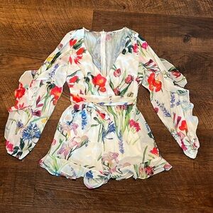 Floral Romper Size Small